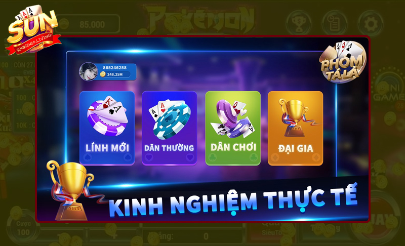 Kinh nghiệm chơi game bài phỏm tá lả