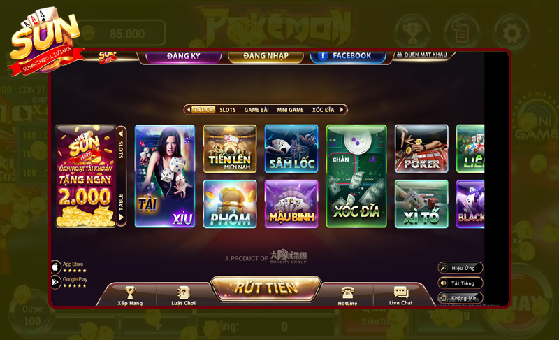 Kho game khủng, giao diện đẹp, dễ thao tác Kho game khủng, giao diện đẹp, dễ thao tác